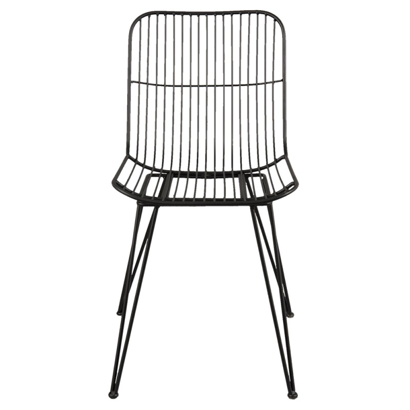 Clayre & Eef Eetkamerstoel 42x55x83 cm Zwart IJzer