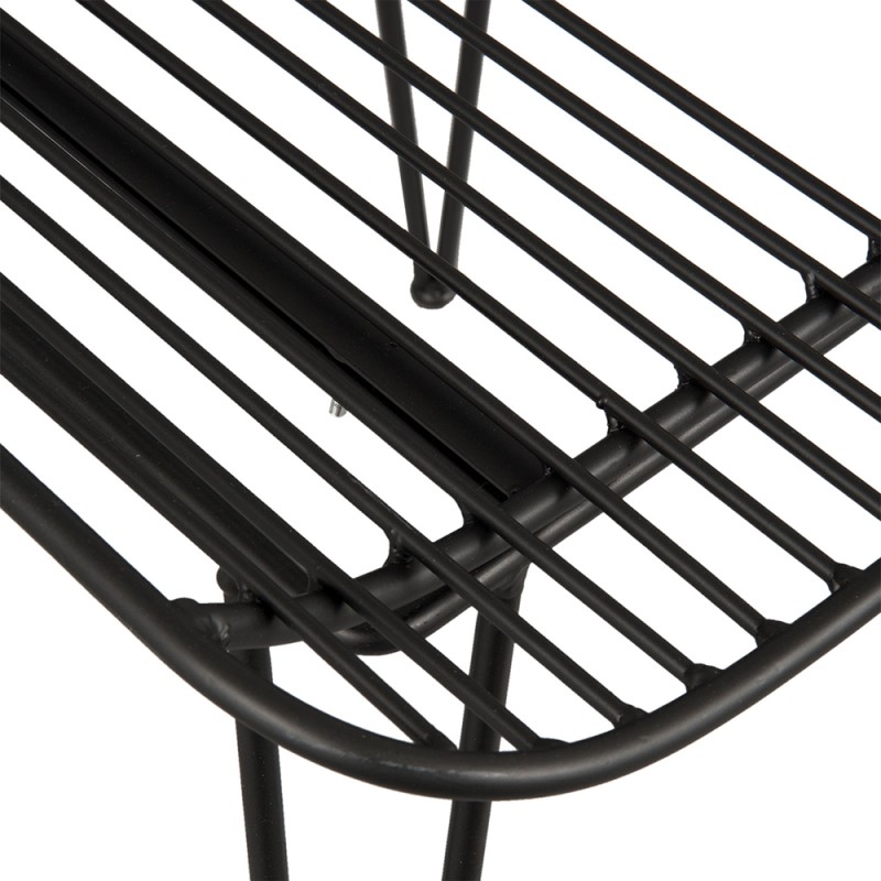 Clayre & Eef Dining Chair 42x55x83 cm Black Iron
