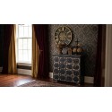 Clayre & Eef Etagere 3 layer Ø 33x71 cm Black Iron