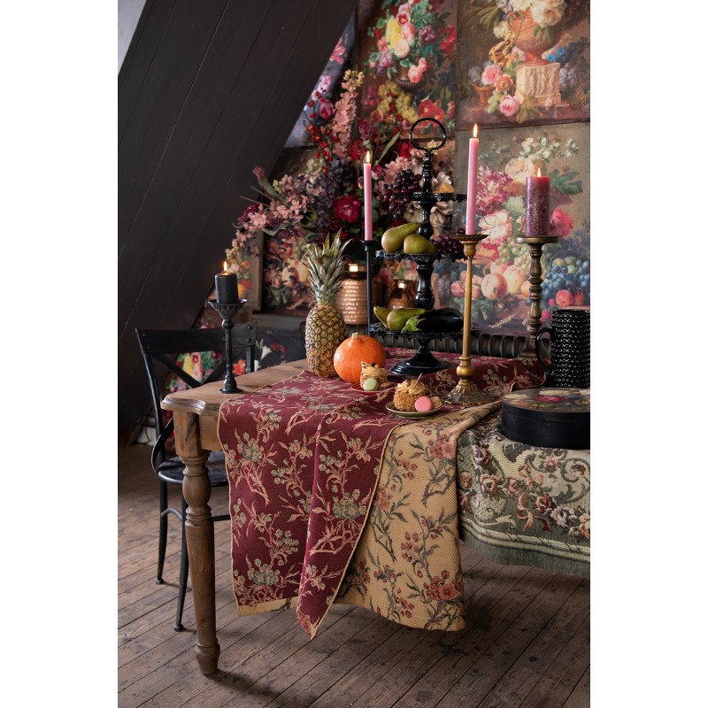 Clayre & Eef Etagere 3 layer Ø 33x71 cm Black Iron