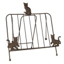 Clayre & Eef Kochbuchständer 38x25x38 cm Braun Eisen Katzen