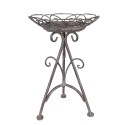 Clayre & Eef Plantentafel Ø 22x32 cm Bruin Grijs Metaal