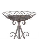Clayre & Eef Plantentafel Ø 22x32 cm Bruin Grijs Metaal