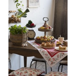 Clayre & Eef Dinerbord Ø 26 cm Beige Keramiek Kip