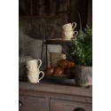 Clayre & Eef Tasse mit Untertasse 200 ml Beige Keramik Huhn