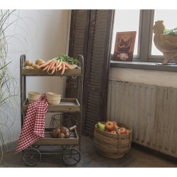 Clayre & Eef Soepkom Ø 13 cm Beige Keramiek Kip