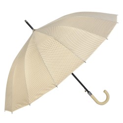 Juleeze Erwachsenen-Regenschirm Ø 60 cm Beige Synthetisch Punkte