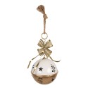 Clayre & Eef Christmas Decoration Figurine Bell Ø 19x45 cm Gold colored Metal