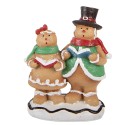 Clayre & Eef Weihnachtsdekorationsfigur Pfefferkuchenmann 10x6x13 cm Braun Kunststoff