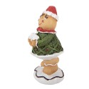 Clayre & Eef Kerstdecoratie Beeld 9x8x16 cm Bruin Polyresin