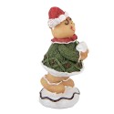 Clayre & Eef Kerstdecoratie Beeld 9x8x16 cm Bruin Polyresin