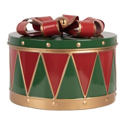Clayre & Eef Weihnachtsdekoration Geschenk Ø 31x24 / Ø 26x20 / Ø 20x15 cm Grün Metall