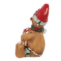 Clayre & Eef Weihnachtsdekorationsfigur Pfefferkuchenmann 7x5x9 cm Braun Kunststoff