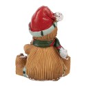 Clayre & Eef Weihnachtsdekorationsfigur Pfefferkuchenmann 7x5x9 cm Braun Kunststoff