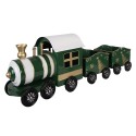 Clayre & Eef Weihnachtsdekorationsfigur Zug 60x14x20 cm Grün Metall