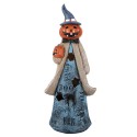 Clayre & Eef Décoration d'Halloween 10x8x23 cm Bleu Plastique