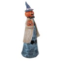Clayre & Eef Décoration d'Halloween 10x8x23 cm Bleu Plastique