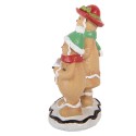Clayre & Eef Christmas Decoration Figurine Gingerbread man 10x6x13 cm Brown Plastic