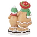 Clayre & Eef Christmas Decoration Figurine Gingerbread man 10x6x13 cm Brown Plastic