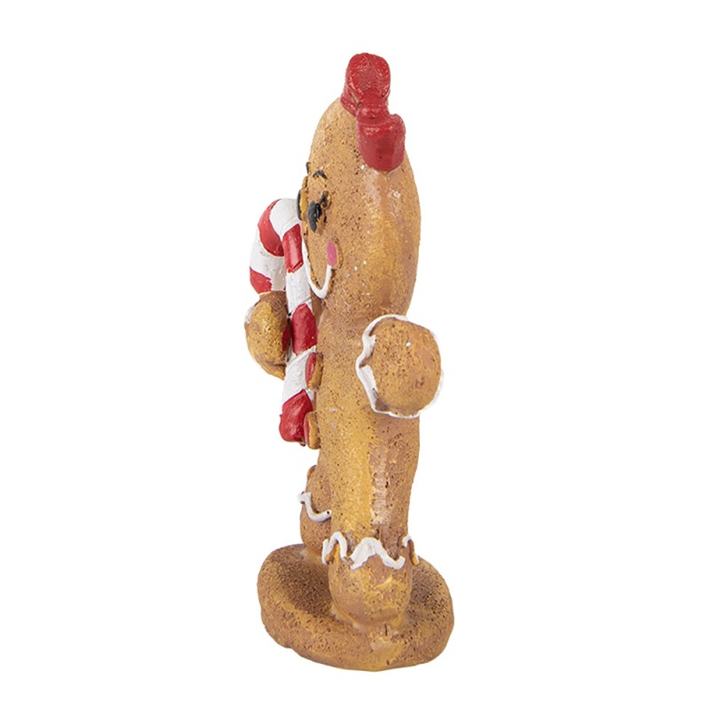Clayre & Eef Weihnachtsdekorationsfigur 11x5x15 cm Braun Polyresin