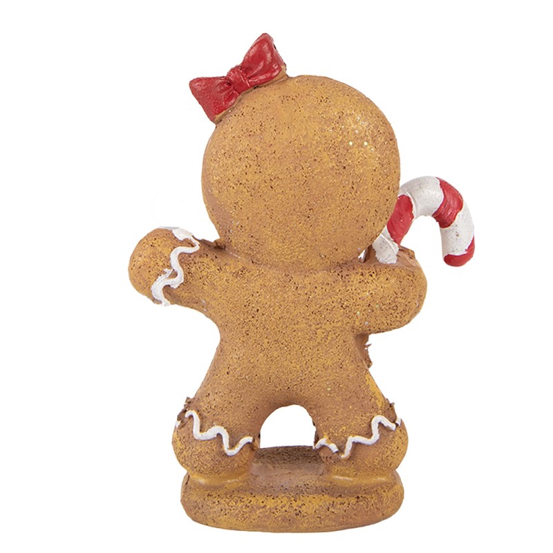 Clayre & Eef Weihnachtsdekorationsfigur 11x5x15 cm Braun Polyresin