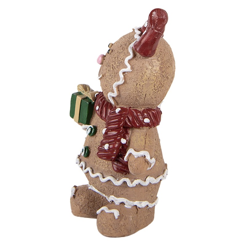 Clayre & Eef Weihnachtsdekorationsfigur 10x7x16 cm Braun Polyresin