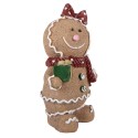 Clayre & Eef Weihnachtsdekorationsfigur 10x7x16 cm Braun Polyresin