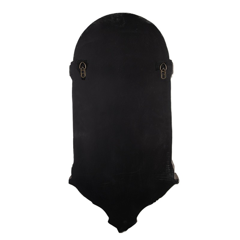 Clayre & Eef Wandkandelaar 39x13x78 cm Grijs Keramisch materiaal