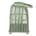 Clayre & Eef Wind Light 24x24x36 cm Green Rattan