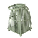 Clayre & Eef Wind Light 24x24x36 cm Green Rattan