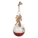 Clayre & Eef Christmas Decoration Figurine Bell Ø 24x60 cm Red Metal