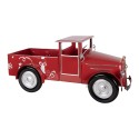 Clayre & Eef Weihnachtsdekorationsfigur Auto 42x18x19 cm Rot Metall