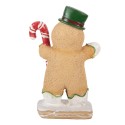 Clayre & Eef Weihnachtsdekorationsfigur Pfefferkuchenmann 12x6x18 cm Braun Polyresin