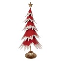 Clayre & Eef Christmas Decoration Figurine Christmas Tree 39x31x84 cm Red Metal