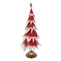Clayre & Eef Christmas Decoration Figurine Christmas Tree 39x31x84 cm Red Metal