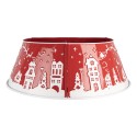 Clayre & Eef Gonna per Albero di Natale Ø 66x23 cm Rosso Metallo