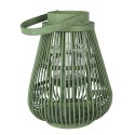 Clayre & Eef Wind Light Ø 25x32 cm Green Rattan