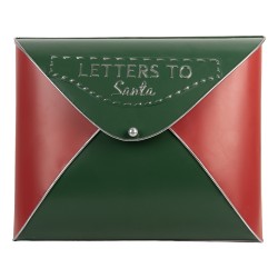 Clayre & Eef Christmas Decoration Figurine Mailbox 33x9x27 cm Green Metal