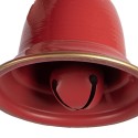 Clayre & Eef Kerstdecoratie Beeld Bel 17x23x52 cm Rood Metaal