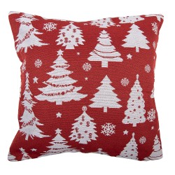 Clayre & Eef Cuscino decorativo 45x45 cm Rosso Poliestere