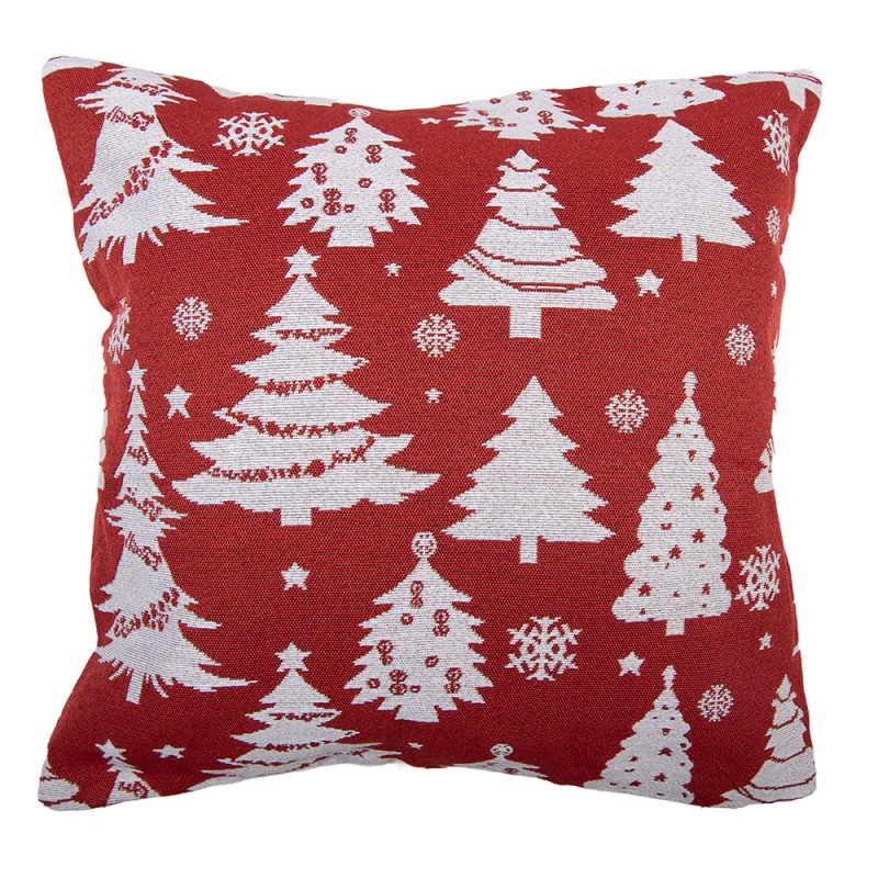 Clayre & Eef Coussin 45x45 cm Rouge Polyester