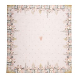 Clayre & Eef Tovaglia 100x100 cm Beige Cotone
