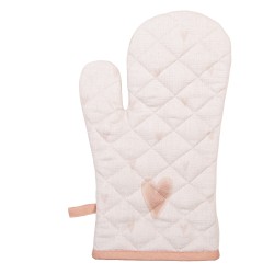 Clayre & Eef Manique de four 18x30 cm Beige Coton