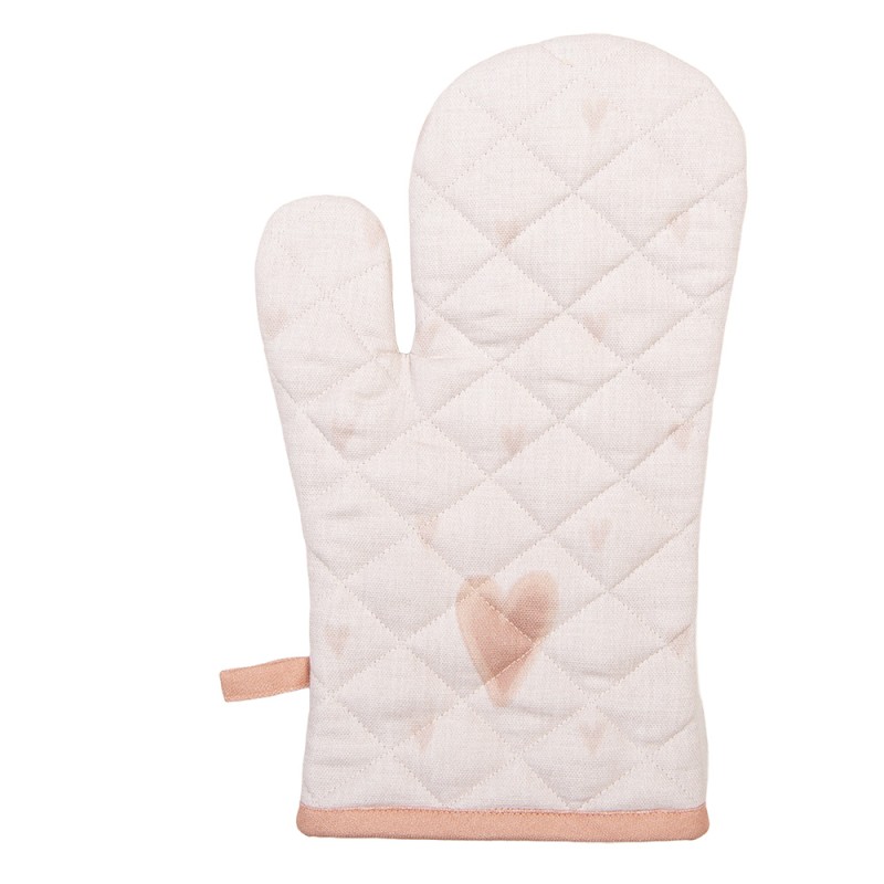 Clayre & Eef Manique de four 18x30 cm Beige Coton