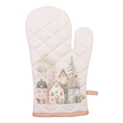 Clayre & Eef Manique de four 18x30 cm Beige Coton