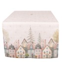 Clayre & Eef Table Runner 50x140 cm Beige Cotton