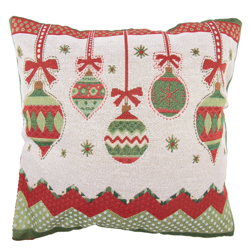 Clayre & Eef Decorative Cushion 44x44 cm Red Polyester