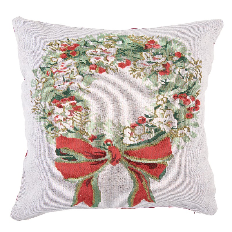 Clayre & Eef Decorative Cushion 44x44 cm Beige Polyester