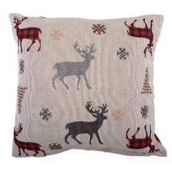 Clayre & Eef Decorative Cushion 44x44 cm Beige Polyester