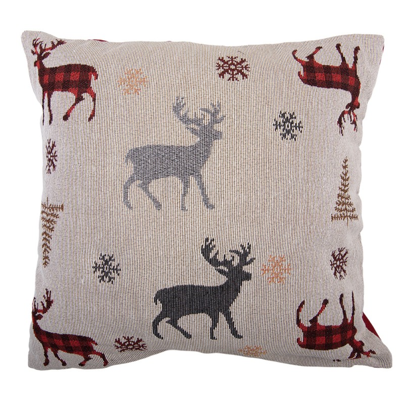 Clayre & Eef Decorative Cushion 44x44 cm Beige Polyester